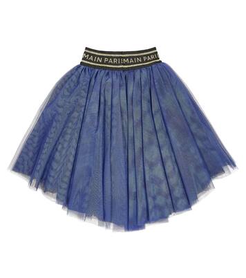 Logo tulle skirt | Balmain Kids