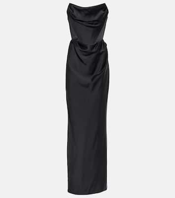 Off-Shoulder-Robe aus Satin | Vivienne Westwood