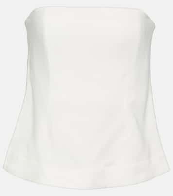 Strapless crêpe top | CO