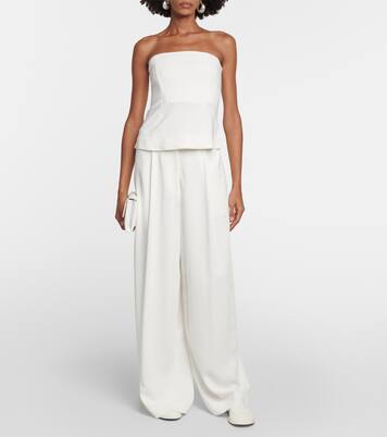 Strapless crêpe top | CO