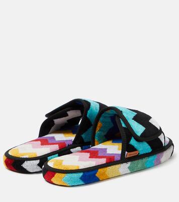 Cyrus Zigzag terry slides | Missoni