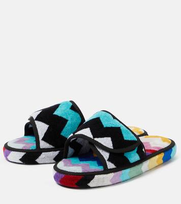 Cyrus Zigzag terry slides | Missoni
