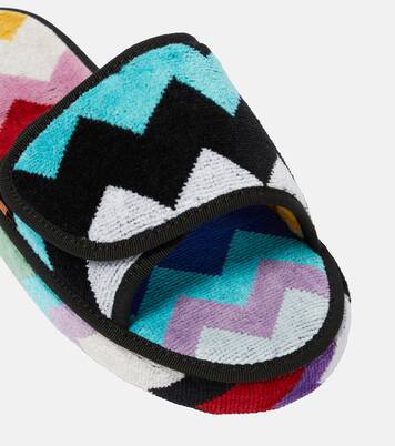 Cyrus Zigzag terry slides | Missoni