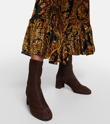 Saint Honore suede ankle boots | Aquazzura