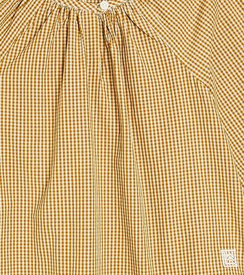 Alfa gingham cotton poplin blouse | Liewood