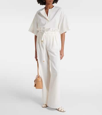 Weite Hose Tristin aus einem Baumwollgemisch | Loro Piana