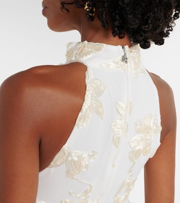 Novia - vestido largo con aplique floral | Rotate