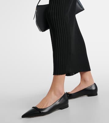 Jhene leather ballet flats | Malone Souliers