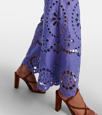 Bestickte Hose Pop aus Leinen | Zimmermann