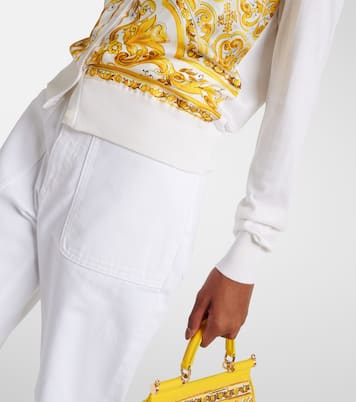 Cardigan Majolica aus Seiden-Twill | Dolce&Gabbana