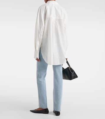 Oversized cotton-blend shirt | Toteme
