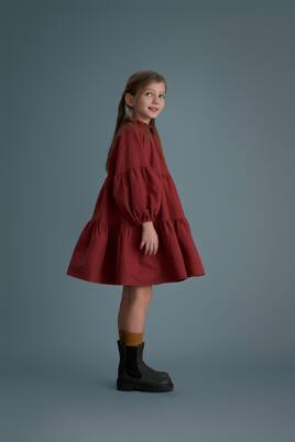 Manola tiered cotton dress | C'era Una Volta