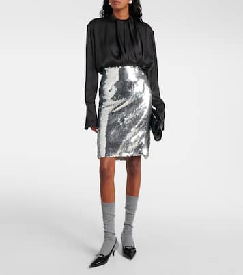 Leather-trimmed sock boots | Magda Butrym