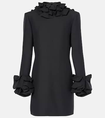 Crepe Couture ruffled minidress | Valentino