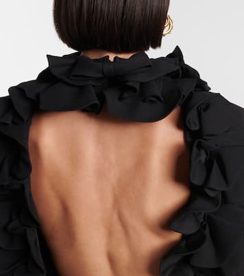 Crepe Couture ruffled minidress | Valentino