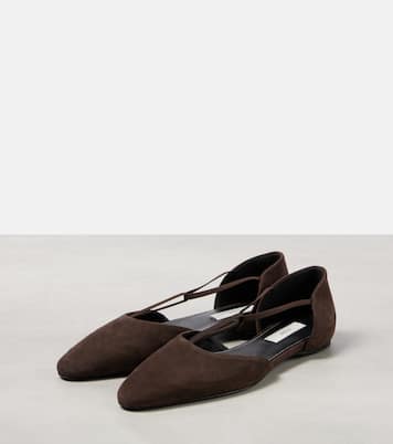 Suede ballet flats | Toteme