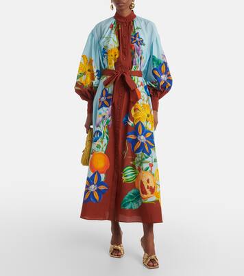 Robe chemise Dahlia en coton et soie | Alémais