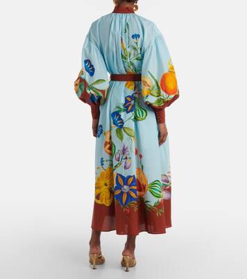 Robe chemise Dahlia en coton et soie | Alémais