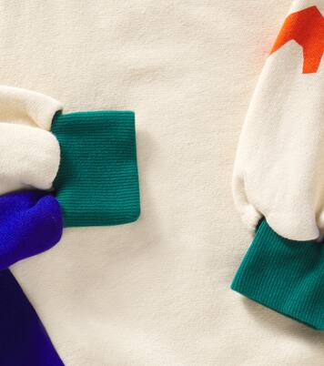 Colorblocked cotton jersey sweatshirt | Bobo Choses