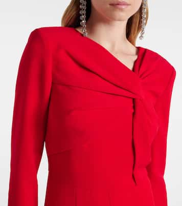 Gathered cady midi dress | Roland Mouret