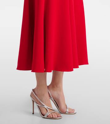 Gathered cady midi dress | Roland Mouret