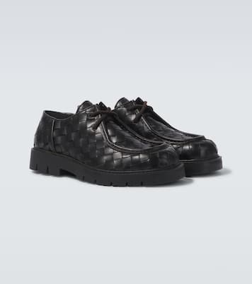 Haddock Intrecciato leather Derby shoes | Bottega Veneta