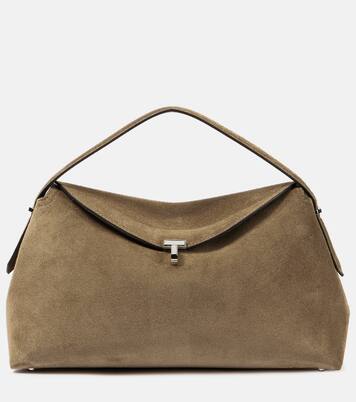 T-Lock suede tote bag | Toteme