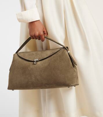 T-Lock suede tote bag | Toteme