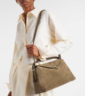 T-Lock suede tote bag | Toteme