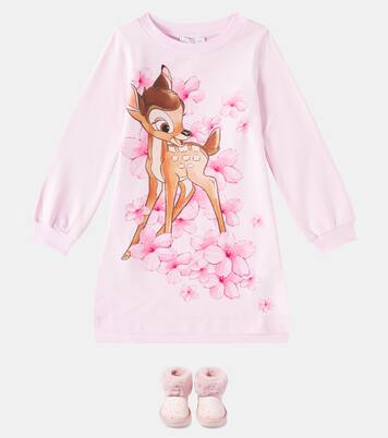 x Disney® – Robe en coton mélangé | Monnalisa