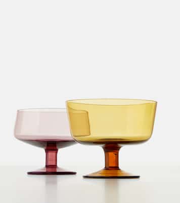 Diseguale set of 6 glass ice cream bowls | Bitossi