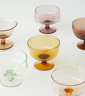 Diseguale set of 6 glass ice cream bowls | Bitossi