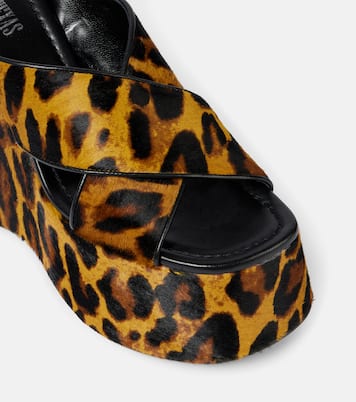 Bedruckte Wedge-Sandalen Mara 135 | Paris Texas