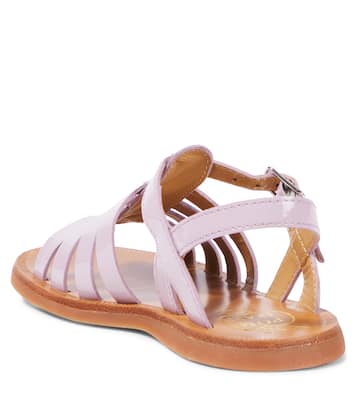 Sandalen Plagette aus Leder | Pom d'Api
