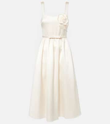 Bridal Midikleid aus Satin | Self-Portrait