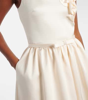 Bridal Midikleid aus Satin | Self-Portrait