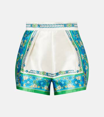 Bedruckte High-Rise Shorts Vivianna | Alémais