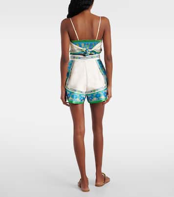 Bedruckte High-Rise Shorts Vivianna | Alémais