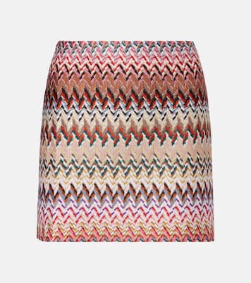 Minirock aus Häkelstrick | Missoni