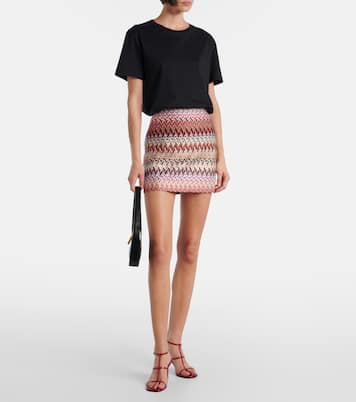 Minirock aus Häkelstrick | Missoni