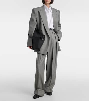 Schultertasche Pin Swing XL aus Leder | Delvaux