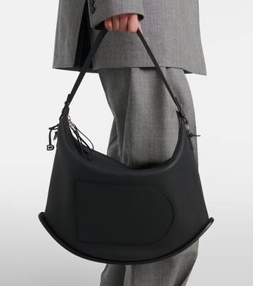 Schultertasche Pin Swing XL aus Leder | Delvaux