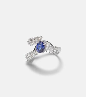 Bague Reign Supreme en or blanc 18 ct, saphir et diamants | Yeprem
