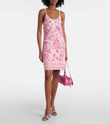 Minikleid Underwater Barocco aus Jacquard-Strick | Versace