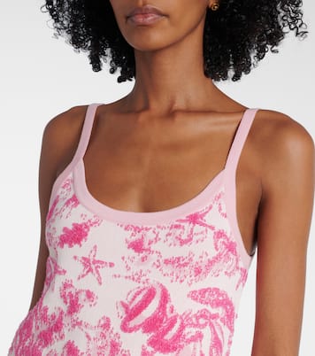 Minikleid Underwater Barocco aus Jacquard-Strick | Versace