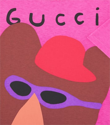 X Euan Roberts T-Shirt aus Baumwoll-Jersey | Gucci Kids