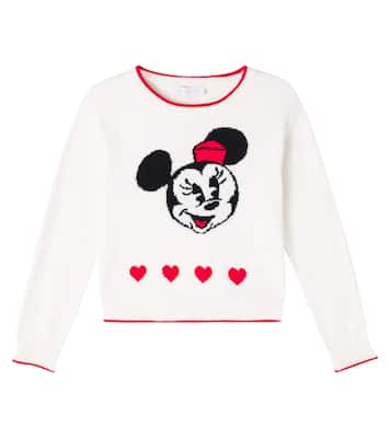 Intarsia cotton and wool sweater | Monnalisa