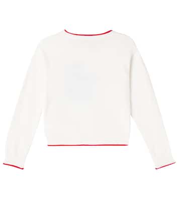 Intarsia cotton and wool sweater | Monnalisa