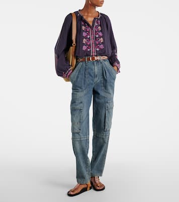 High-Rise Cargo-Jeans Nayla | Marant Etoile