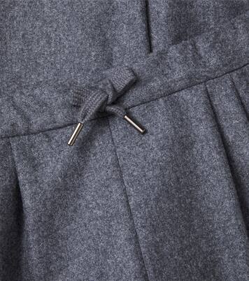 Virgin wool straight pants | Brunello Cucinelli Kids